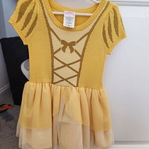 Disney Yellow and Gold Princess Dance Costume